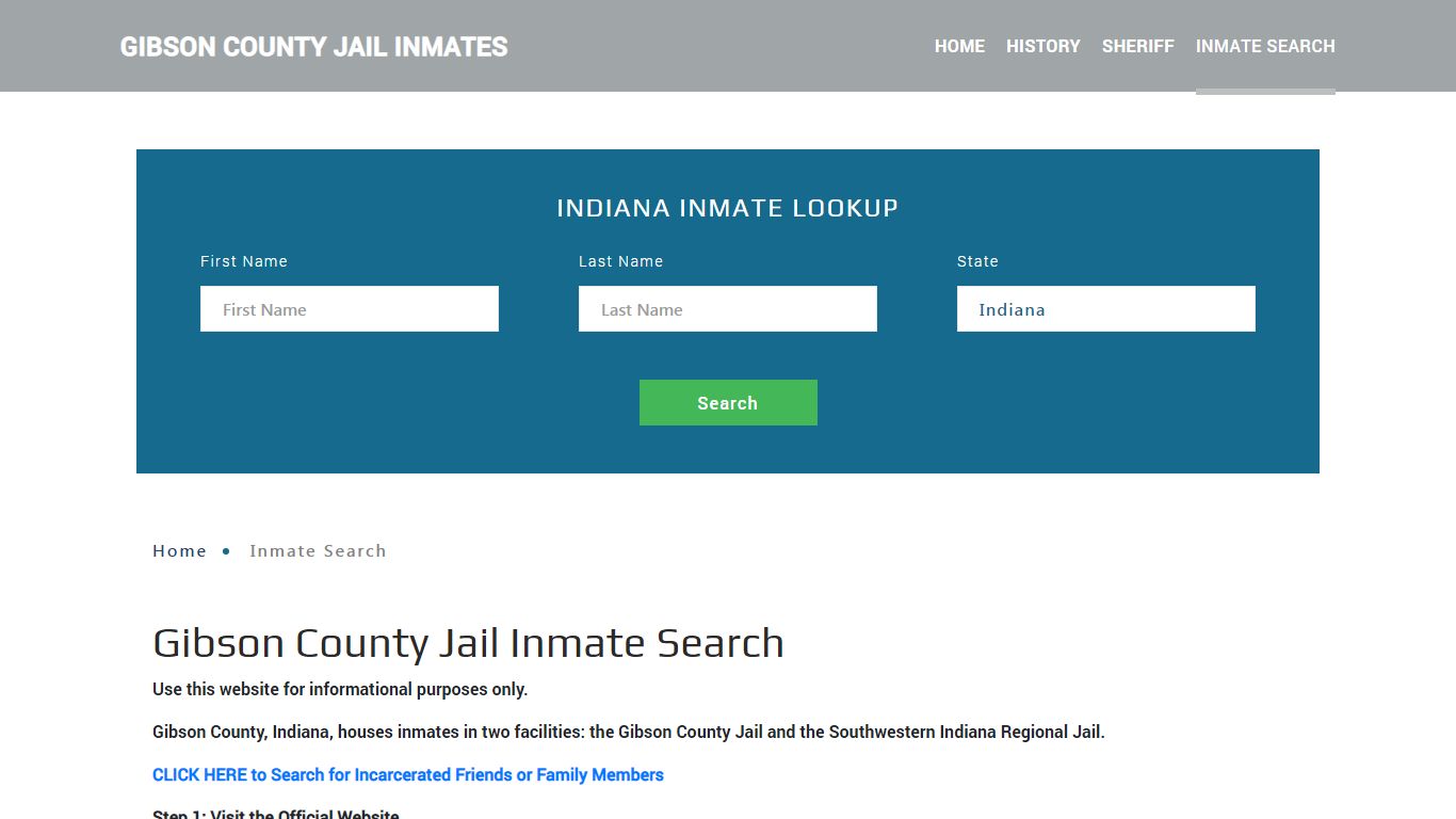 Gibson County, IN Detainee Lookup